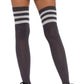 Striped Thigh High Stockings