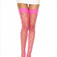 Multi Fence Net Thigh High Stockings