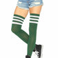 Striped Thigh High Stockings