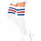 Striped Thigh High Stockings