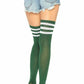 Striped Thigh High Stockings