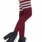 Striped Thigh High Stockings