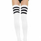 Striped Thigh High Stockings