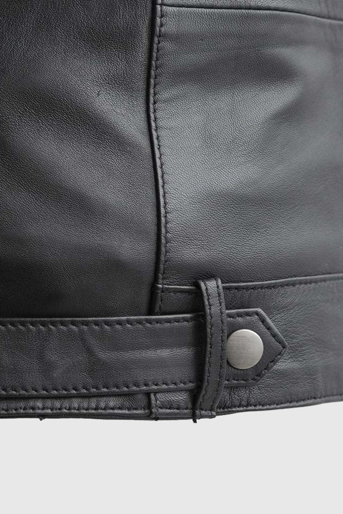 Whet Blu NYC April women's lambskin leather jacket with stitched design detail