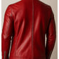 Arthur Red Leather Jacket - Leather Jacket for Men Red