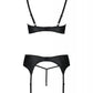 Sexy Open Cup Bra & Sheer Lace Garter String Set Passion Astrida-3