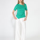 Gracia Fashion Women's Asymmetrical neck ruched detail solid top