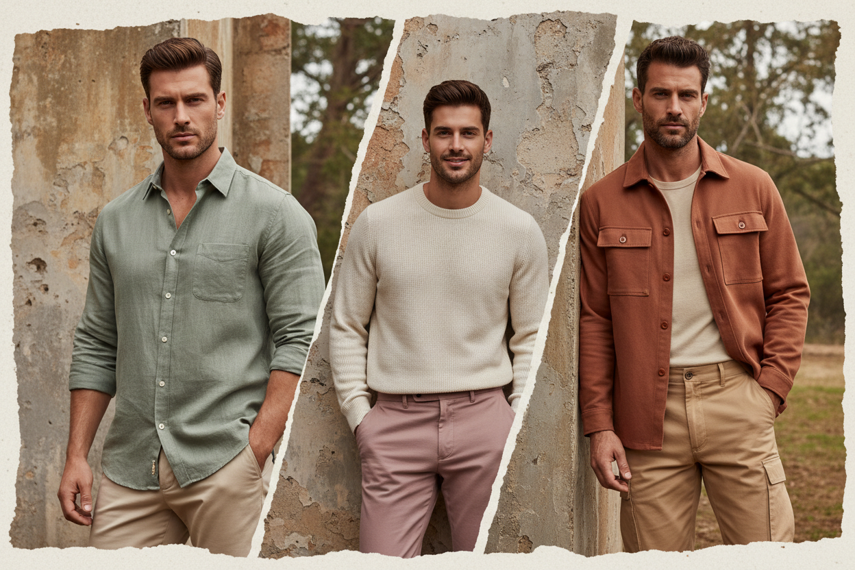 Attractive men: Chiseled, Charming, Rugged