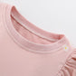 Children's Strawberry Applique Ruffle Sleeve Dress - Farnelli