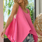 BiBi High and Low Flare Knit Tank Top - Farnelli