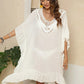 Cutout Ruffled Half Sleeve Cover-Up - Farnelli