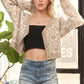 ADORA Button Down Crop Sweater Cardigan - Farnelli