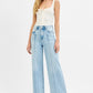 RISEN Full Size High Waist Wide Leg Pintuck Detailed Plus Size - Farnelli