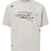 Men's Graphic Print Short Sleeve T-Shirt - Apricot