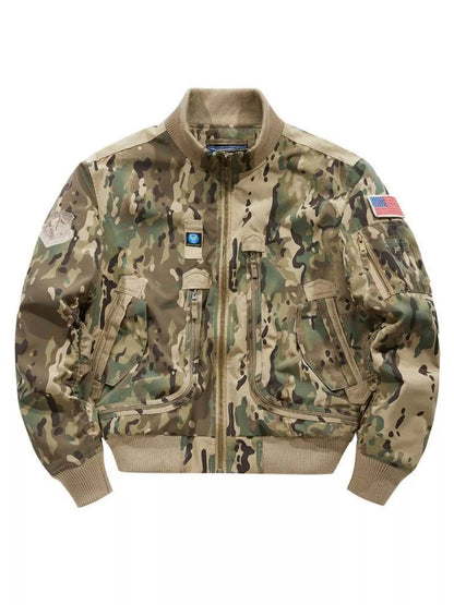 Men's Plus Size Zip Up Long Sleeve Jacket - Farnelli