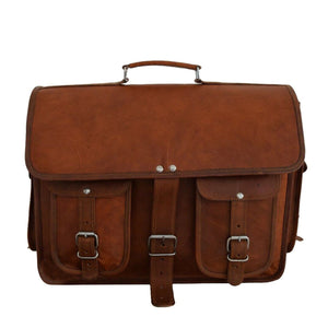 Classy Leather Bags Hartmann Messenger Backpack with adjustable shoulder strap and multiple compartments for everyday use.
