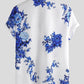 Men's Full Size Printed Short Sleeve Casual Shirt Plus Size - Farnelli