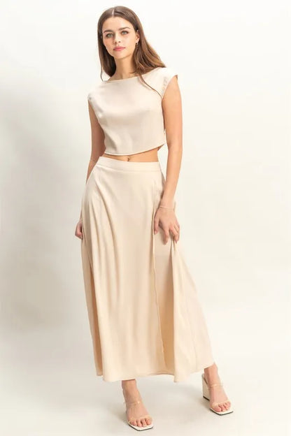 HYFVE Sleeveless Top and Maxi Skirt Set - Farnelli