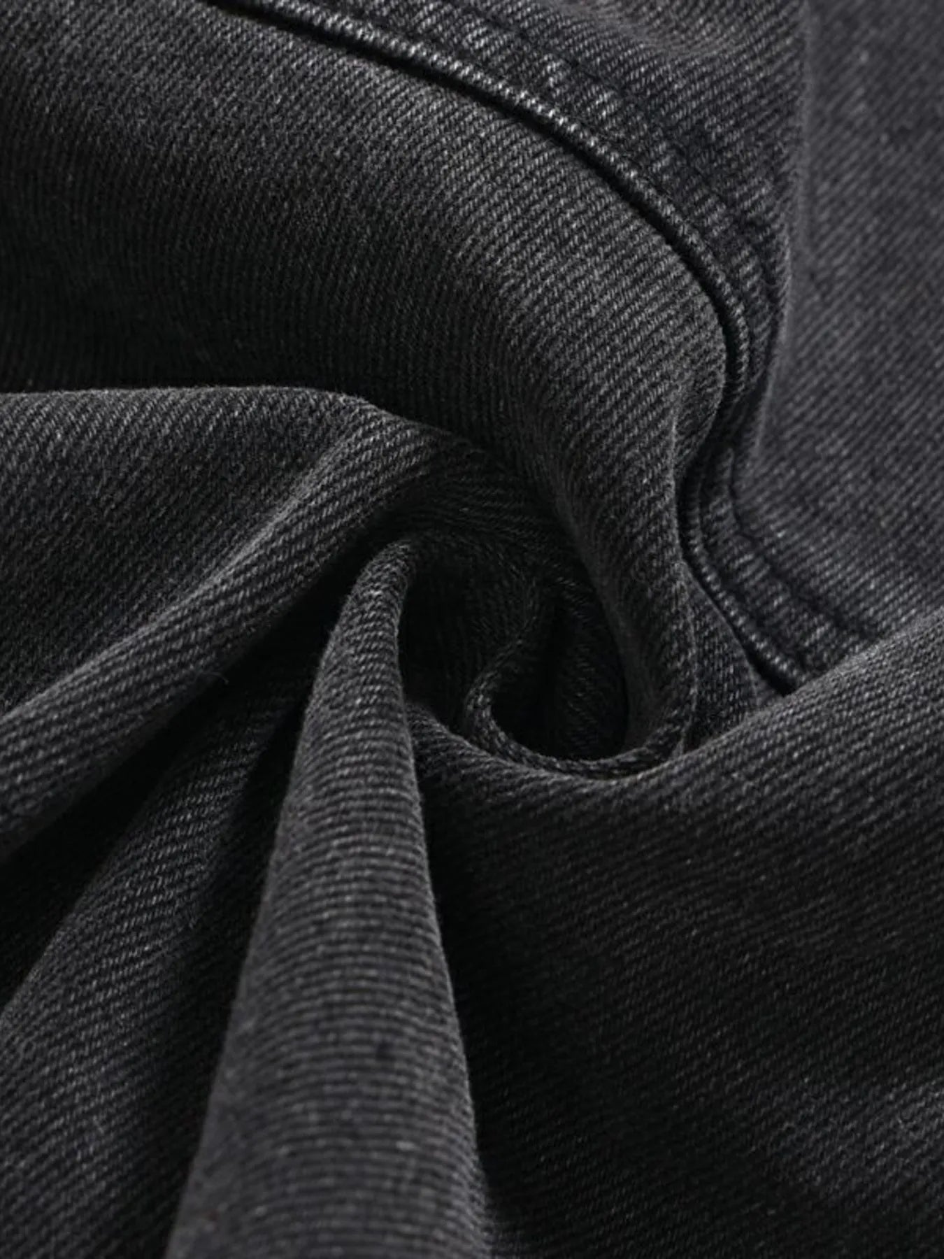 Men's Cargo Wide Leg Jeans with Multiple Pockets - Farnelli