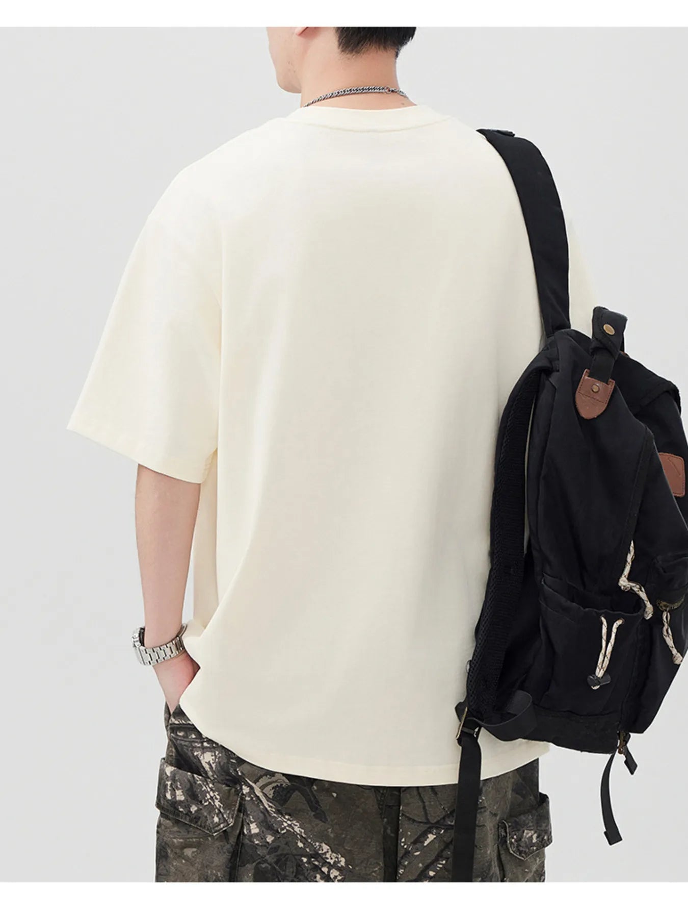 Men's Plus Size Letter Round Neck Half Sleeve T-Shirt - Farnelli