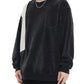 Men's Plus Size Color Block Oversized Sweatshirt - Farnelli