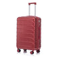 HouseOfZazla 3-piece spinner wheel luggage set with combination locks in multiple sizes