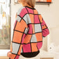 BiBi Multi Color Checker Pattern Sweater - Farnelli