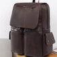 Leather Flapover Backpack Bag - Farnelli