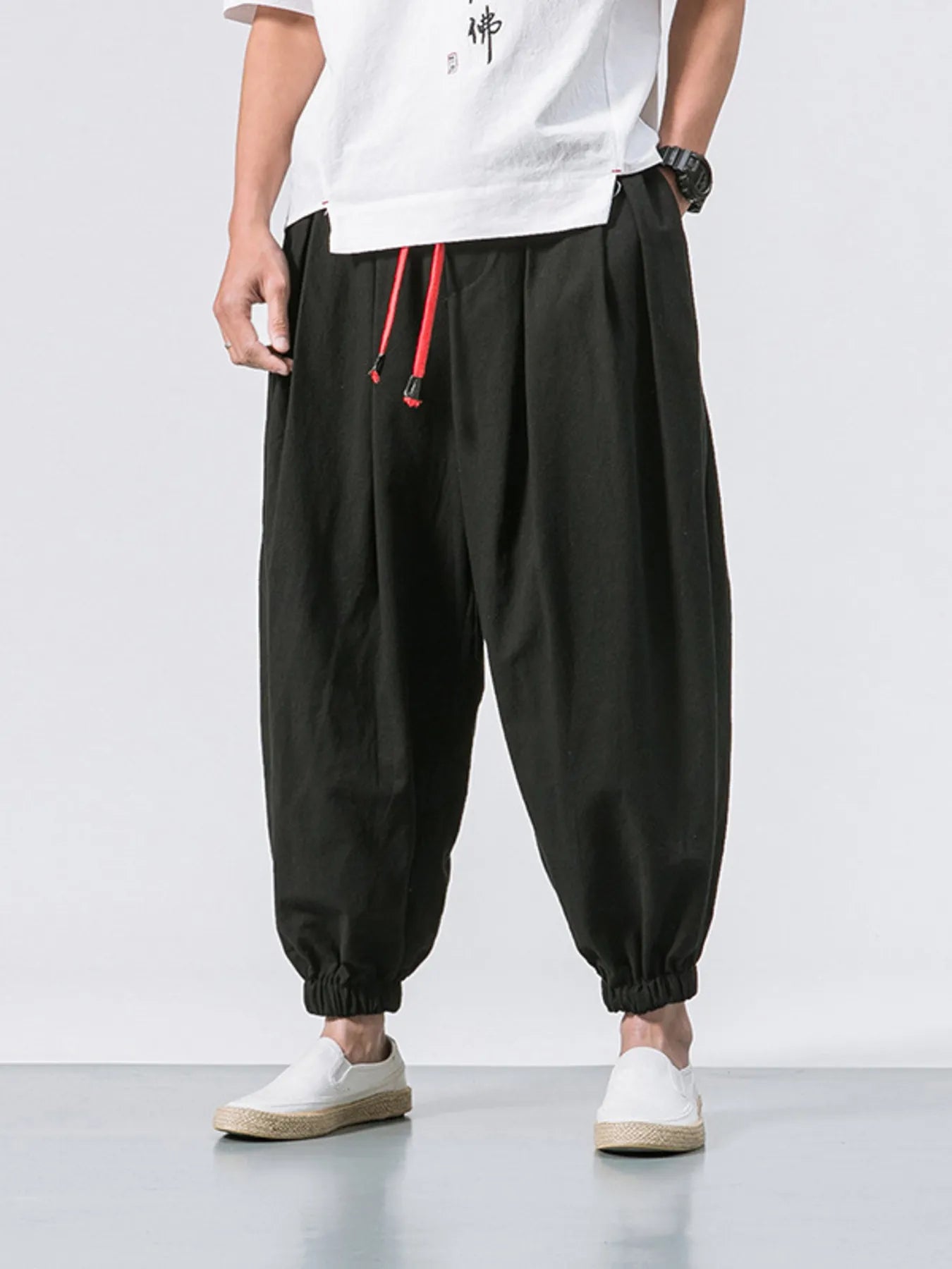 Men's Plus Size Casual Drawstring Joggers - Farnelli