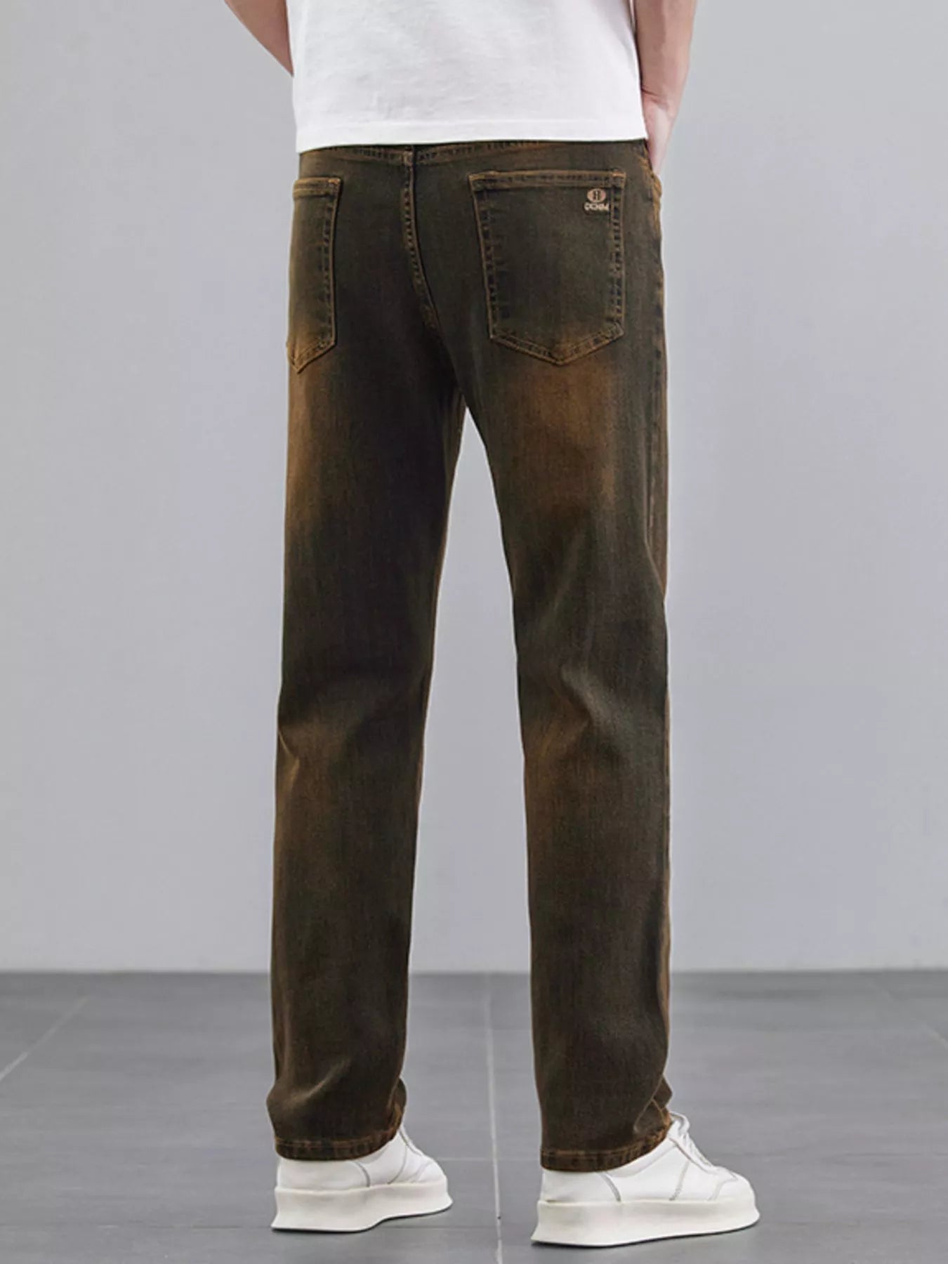 Men's Washed Straight Leg Fit Jeans - Farnelli