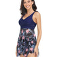 Printed Wide Strap Two-Piece Swim Set - Farnelli