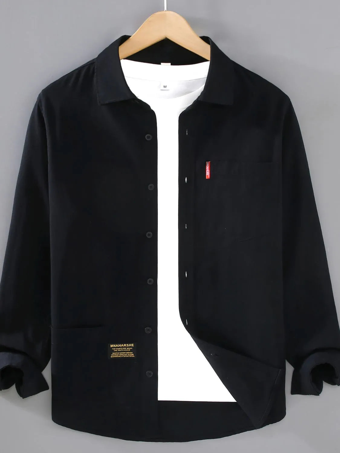 Men's Plus Size Button Up Long Sleeve Shirt - Farnelli