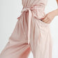 MABLE Washed Fabric Spaghetti Strap Waist Belted Jumpsuit - Farnelli