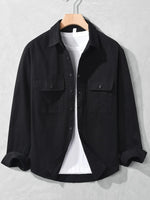 Men's Plus Size Button Up Long Sleeve Shirt - Farnelli