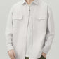 Men's Plus Size Striped Button Up Long Sleeve Shirt - Farnelli