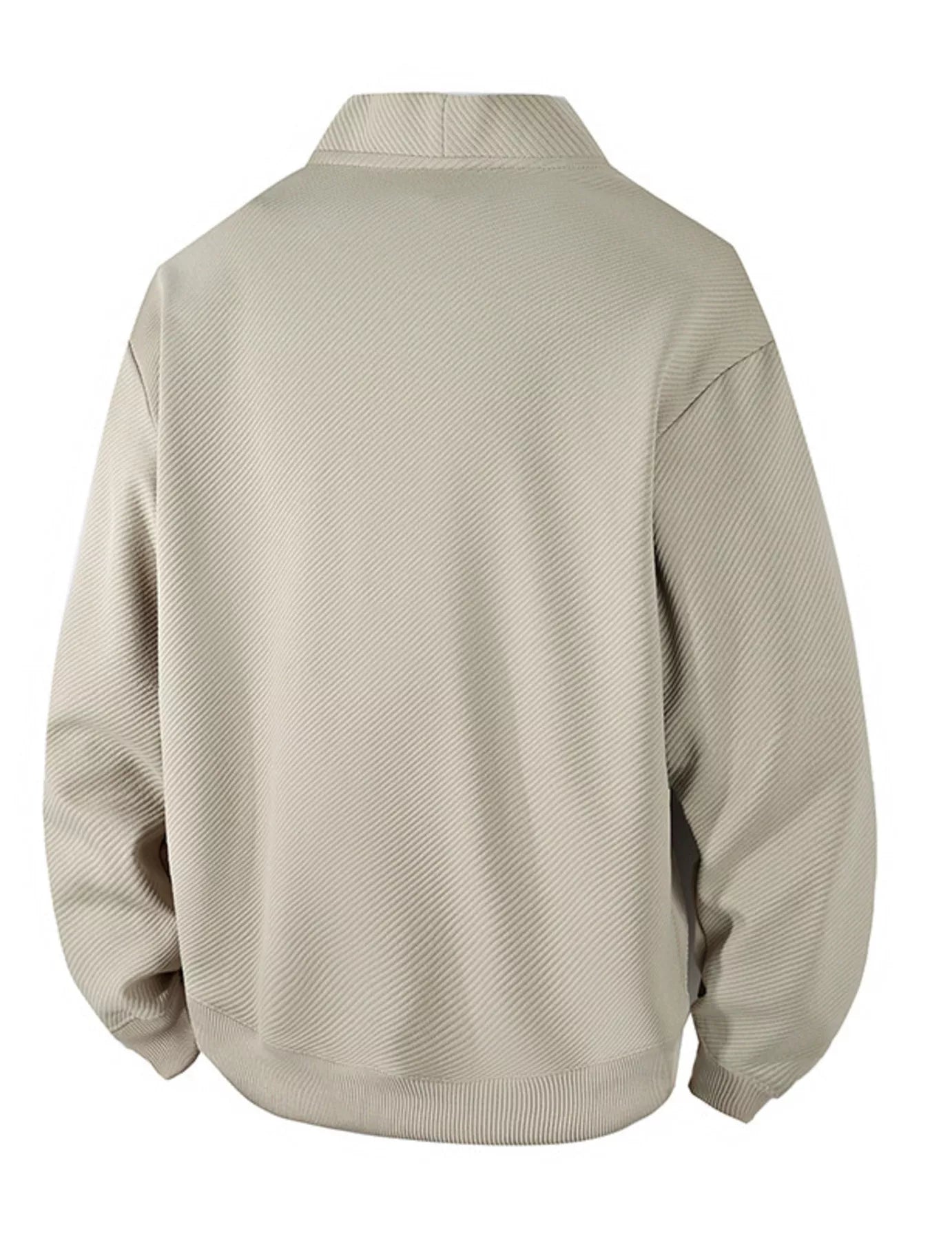 Men‘s Plus Size Textured Button-Down Casual Jacket - Farnelli