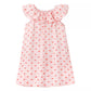 Children's Heart Print Ruffle Trim Dress - Farnelli