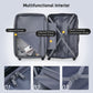 HouseOfZazla 4-piece hardshell luggage set with TSA locks and spinner wheels in multiple colors