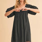 Aemi + Co Square Neck Babydoll Dress with Pockets - Farnelli