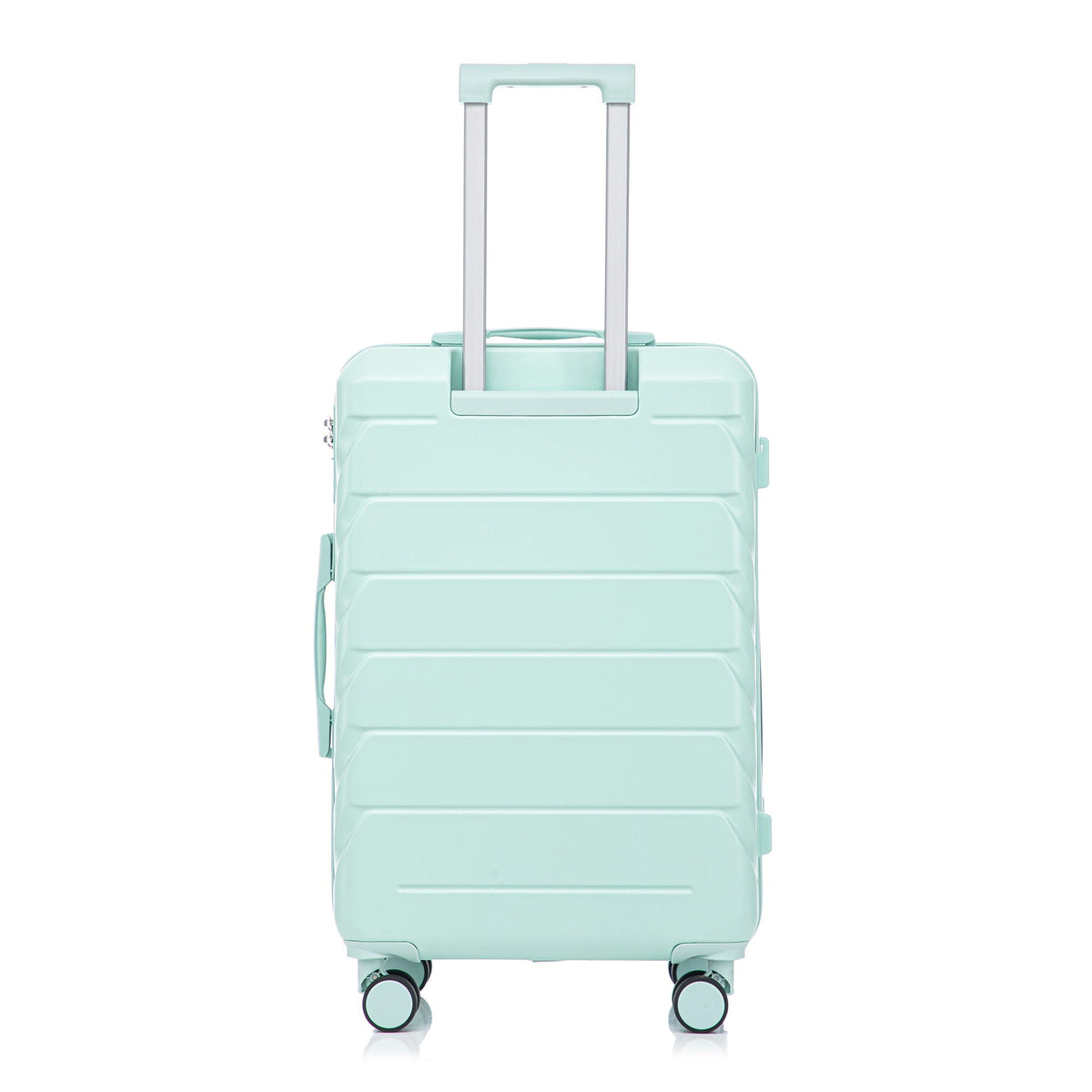 HouseOfZazla 3-piece spinner wheel luggage set with combination locks in assorted sizes