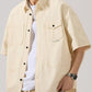 Men's Full Size Button Up Half Sleeve Shirt Plus Size - Farnelli