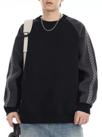 Men's Plus Size Raglan Sleeve Casual Sweatshirt - Farnelli
