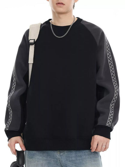 Men's Plus Size Raglan Sleeve Casual Sweatshirt - Farnelli