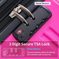 HouseOfZazla gradient color hardshell luggage set with spinner wheels and TSA lock in light blue or purple
