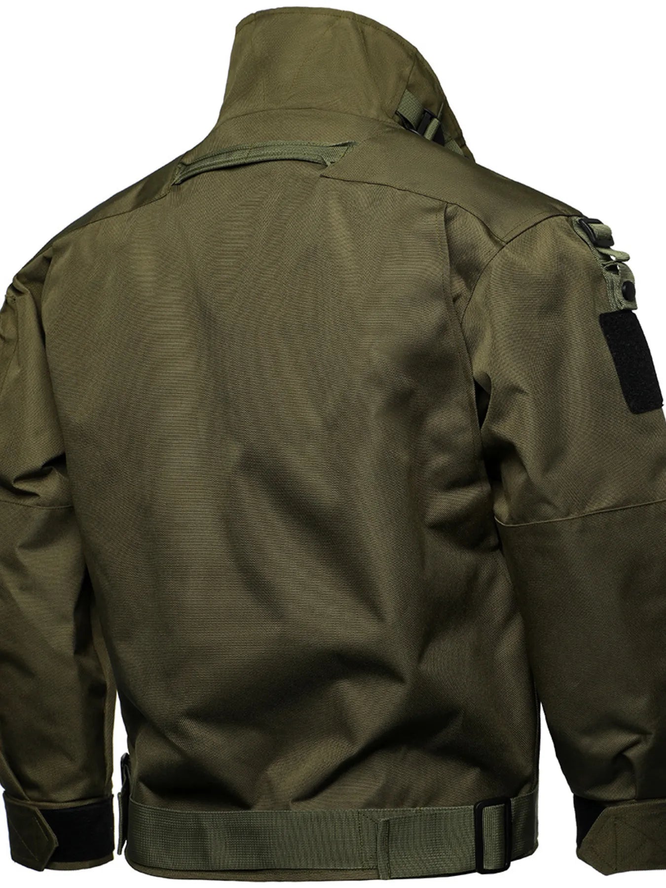 Men's Full Size Multi Buckle Water-Resistant Jacket Plus Size - Farnelli