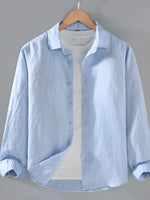 Men's Plus Size Button Up Long Sleeve Shirt - Farnelli