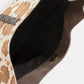 Fame Cow Print Hobo Shoulder Bag with Studded Details - Farnelli
