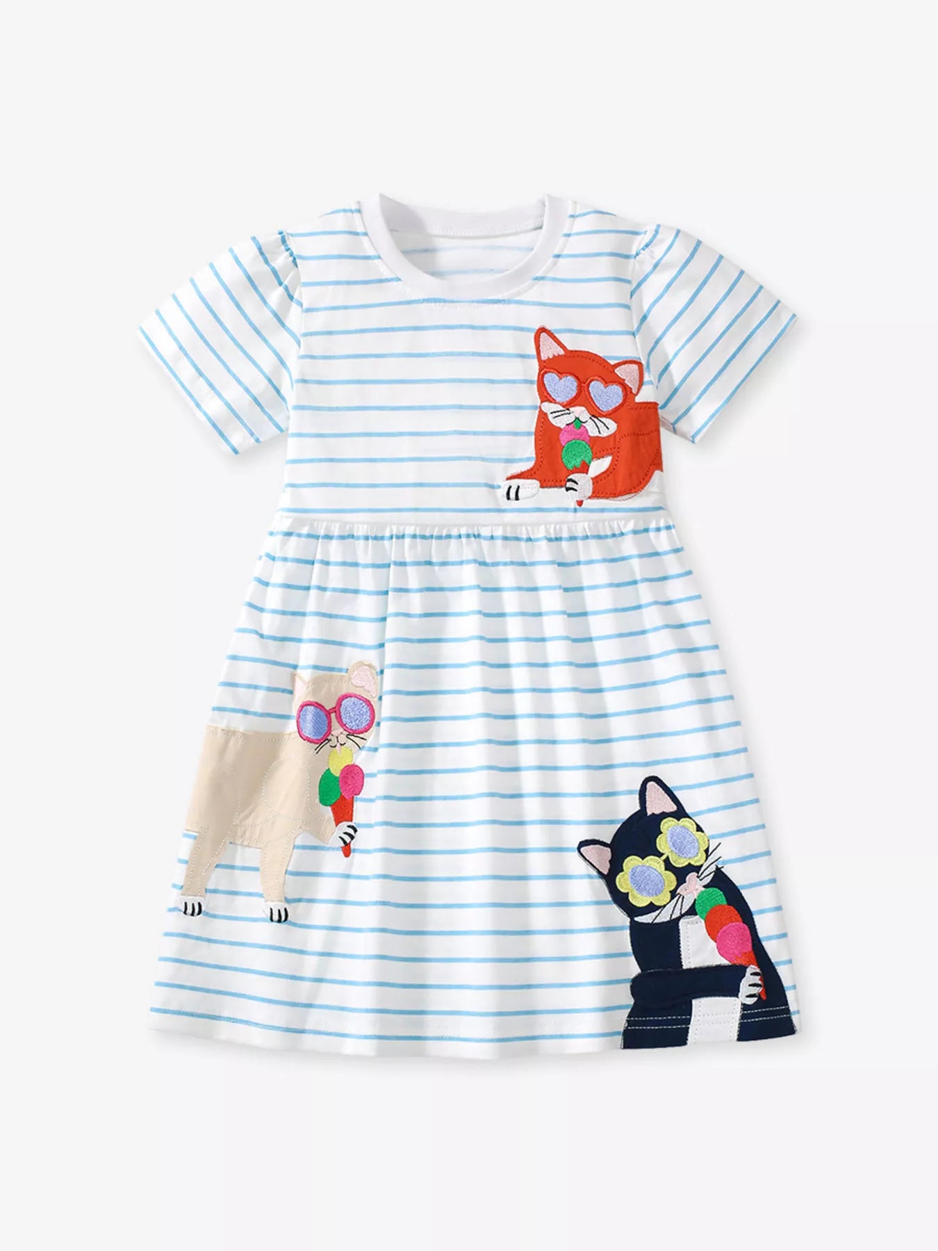 Children's Cartoon Animal Casual Dress - Farnelli