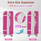 HouseOfZazla white 3-piece hardshell luggage set with TSA locks