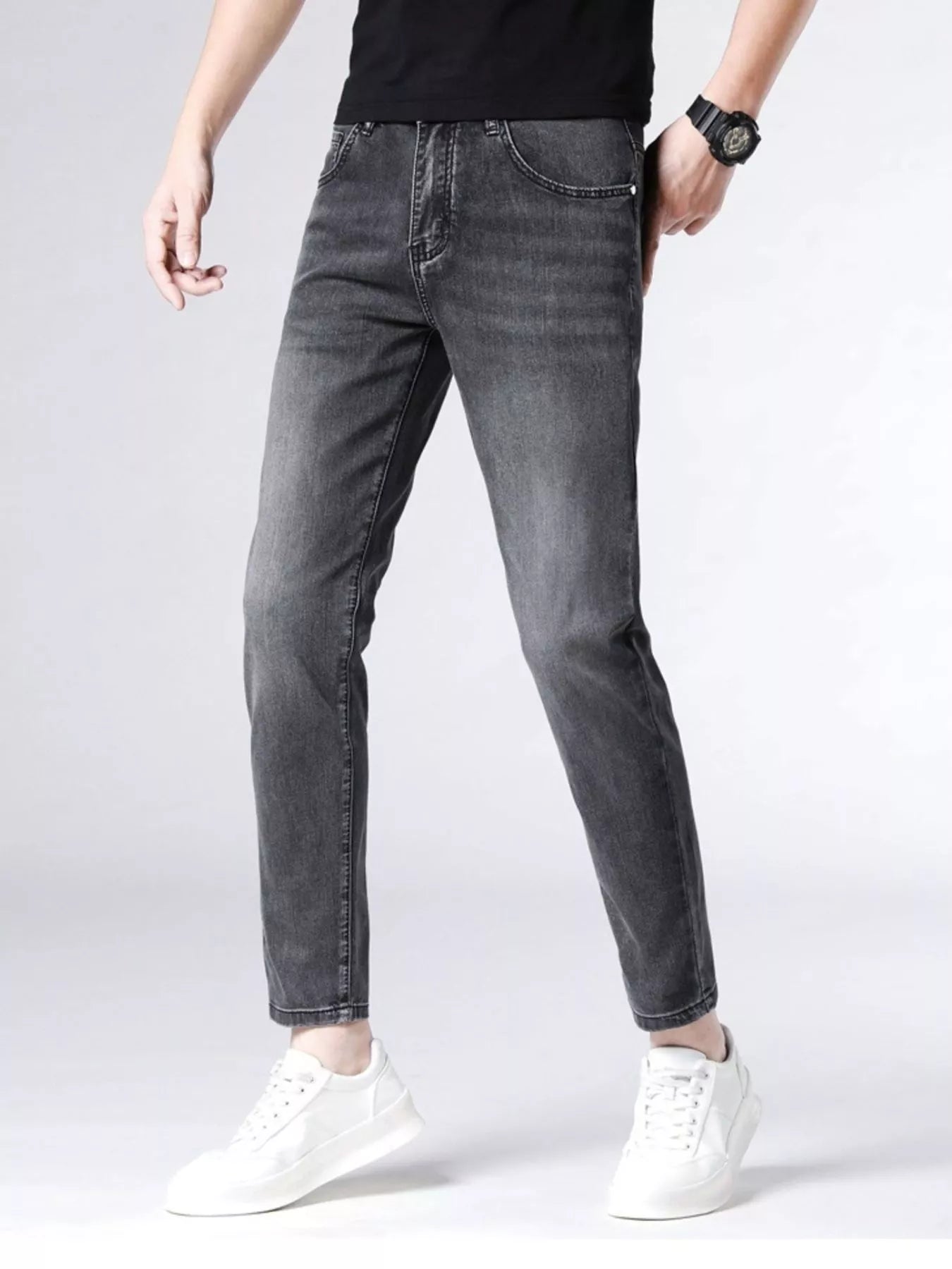 Men's Washed Slim Fit Jeans - Farnelli